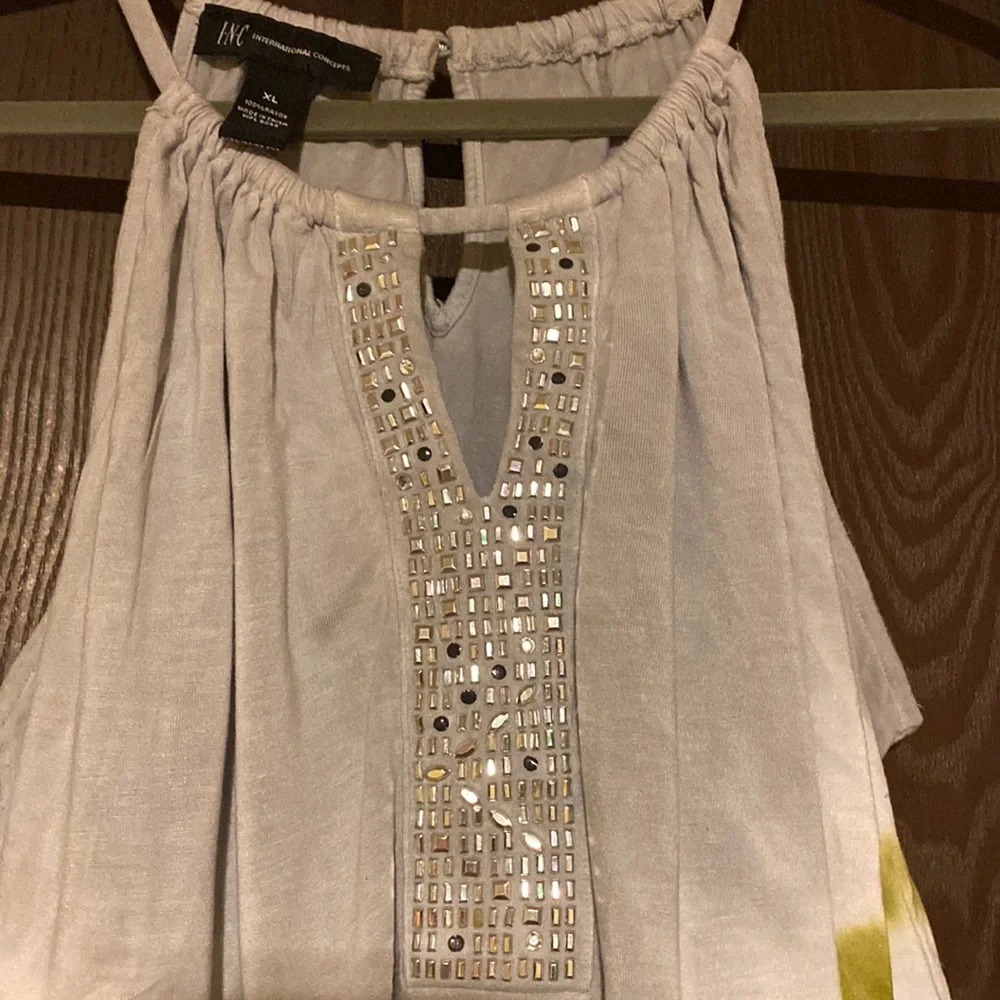 INC Sleeveless Gray Ombre Top - Picture 1 of 4
